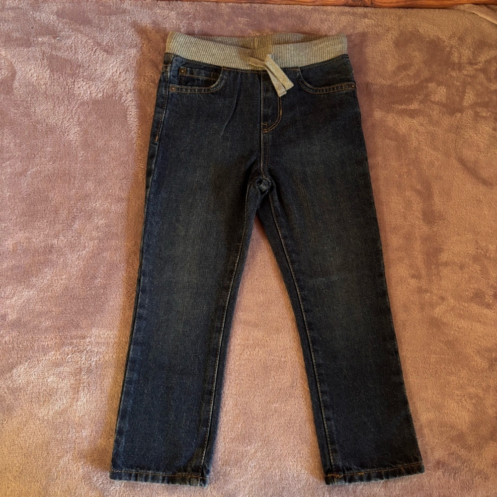 The Childrens Place Boys 4T Liberty Blue Pull On Denim Jeans NWT 2008194